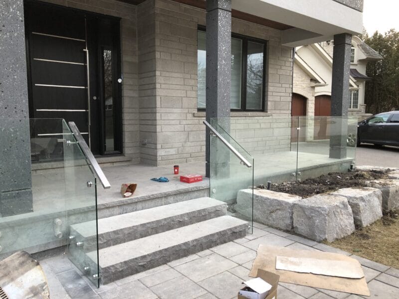 10 Stunning Front Porch Glass Railing Ideas for a Home