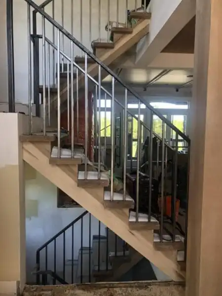 contemporary bronze handrails