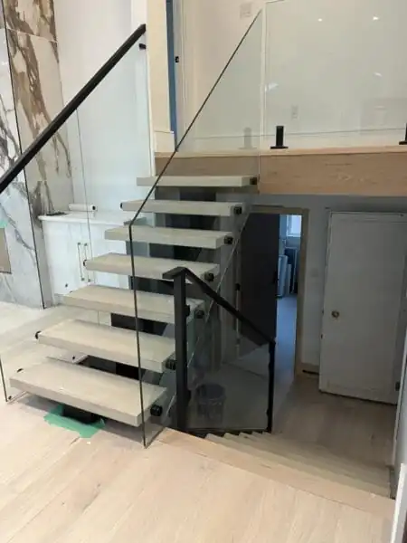 Indoor Glass Railings Contemporary Living