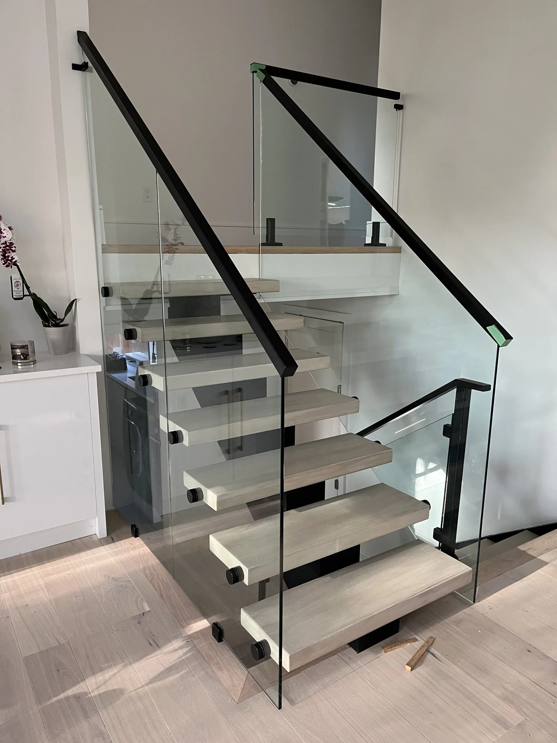Light modern stairs
