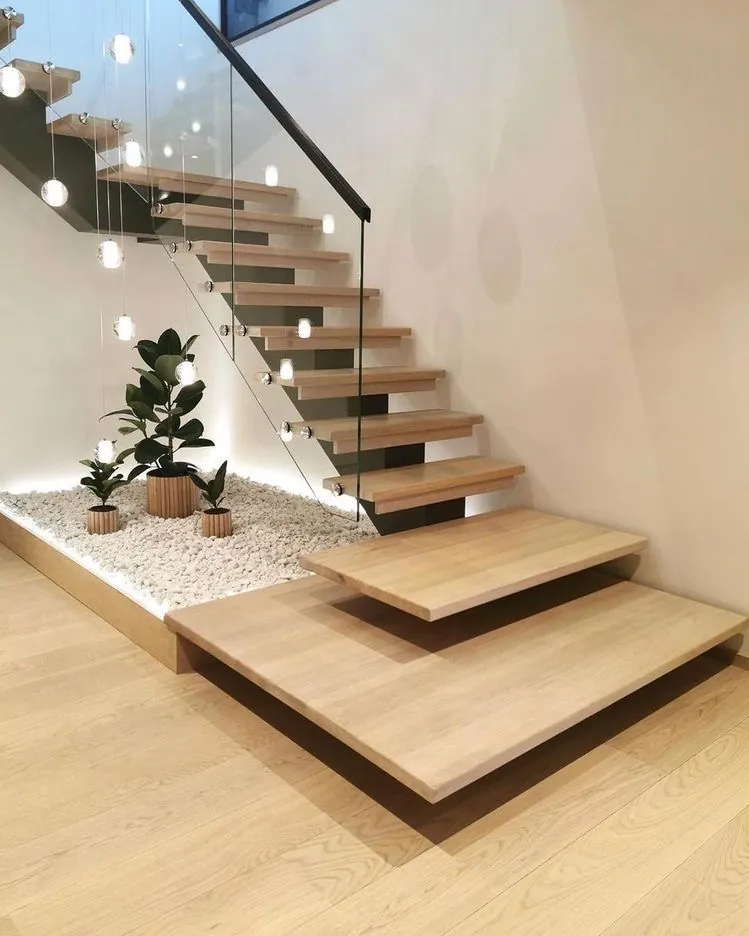 Custom floating stair system
