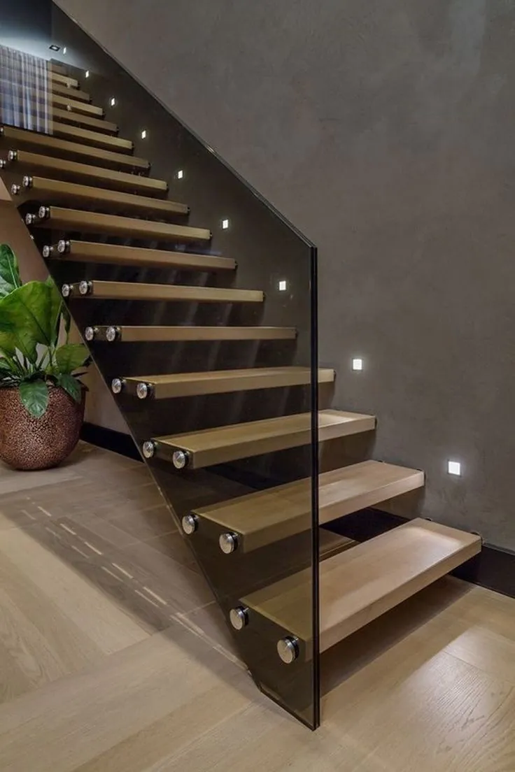 Architectural glass stair design