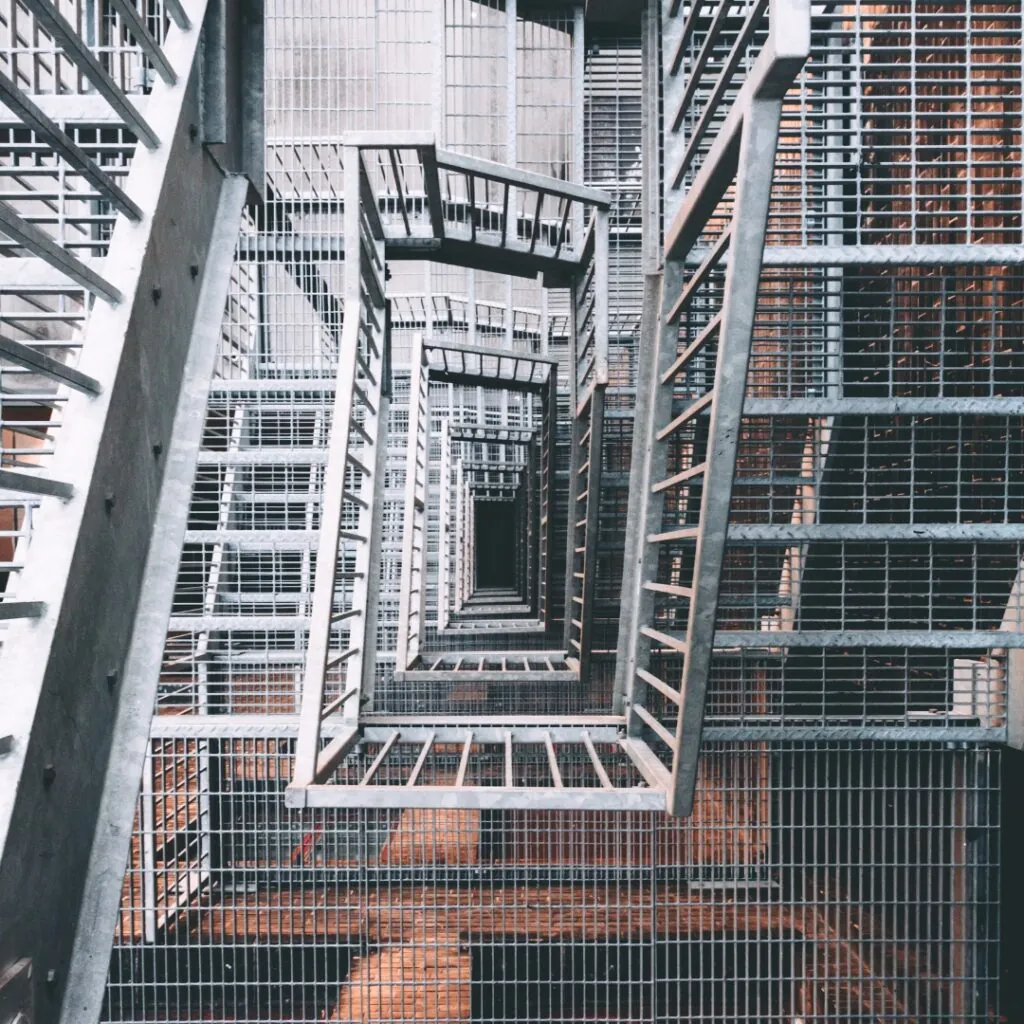 steel stairs installation