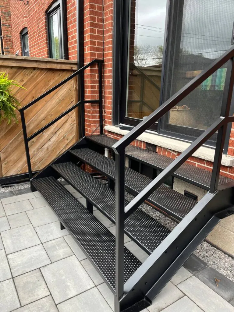 Floating staircase installation in Barrie Ontario